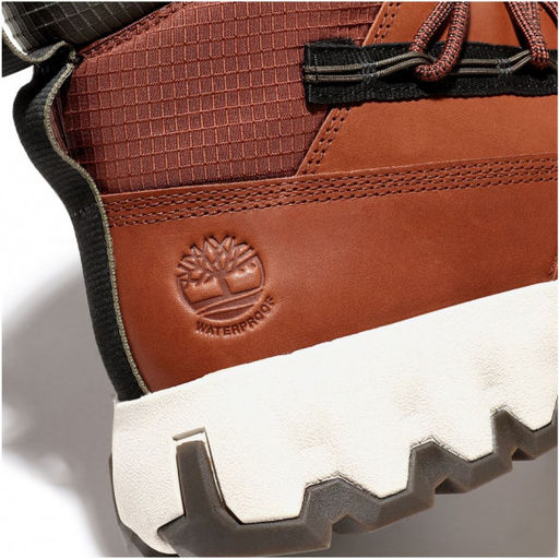 Мужские ботинки Timberland Edge Hiker Boot Lether/Fabric WP темно-коричневые  фото 5