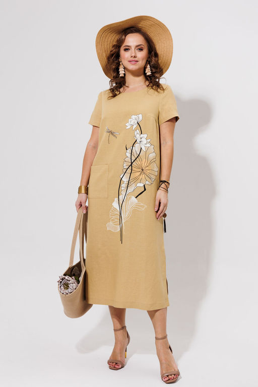 Платье Galean Style 963 песочный