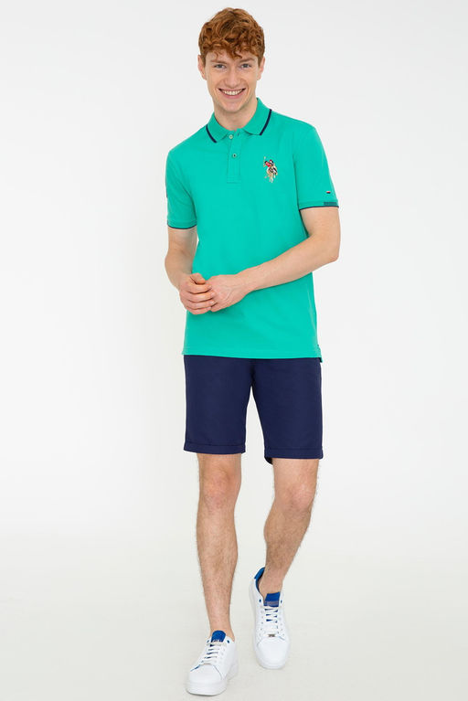 Мужская зеленая базовая футболка Неожиданная скидка в корзине - U.s. polo assn фото 3