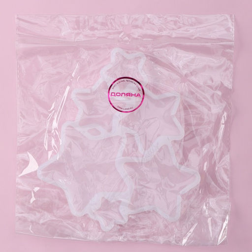 Форма для леденцов новогодняя Доляна Звёзды, силикон, 15.5?13.5?0.7 см, 6 ячеек, белая  фото 5