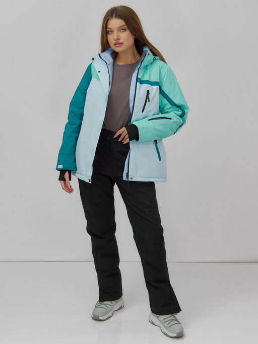 Горнолыжный костюм женский зимний голубого цвета 016Gl - Chunmai фото 17