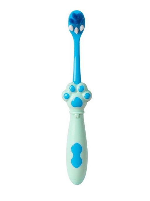 Зубная щётка для взрослых iLikeGift "Lil Paw", blue (10 см)