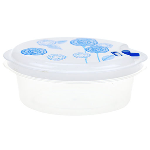 Контейнер пластмассовый Розы 0,7л - 16,5х12,2х6,3см, набор 3шт, с пароотводом, для хранения в холодильнике, цвета микс (Китай) - Домашняя мода фото 2