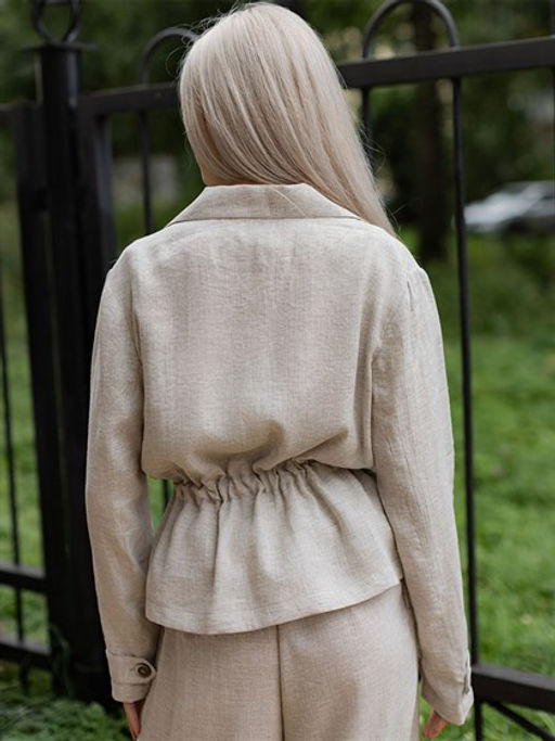 Жакет женский лён 57%,вискоза 43%