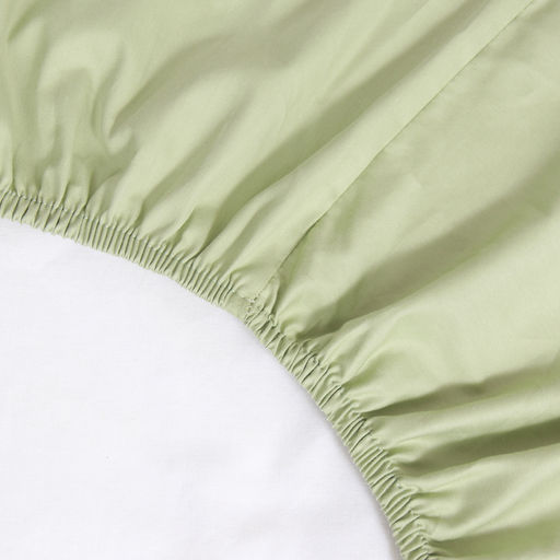 Простыня на резинке LoveLife Young grass 160*200+25 см, сатин, 125г/м? фото 3