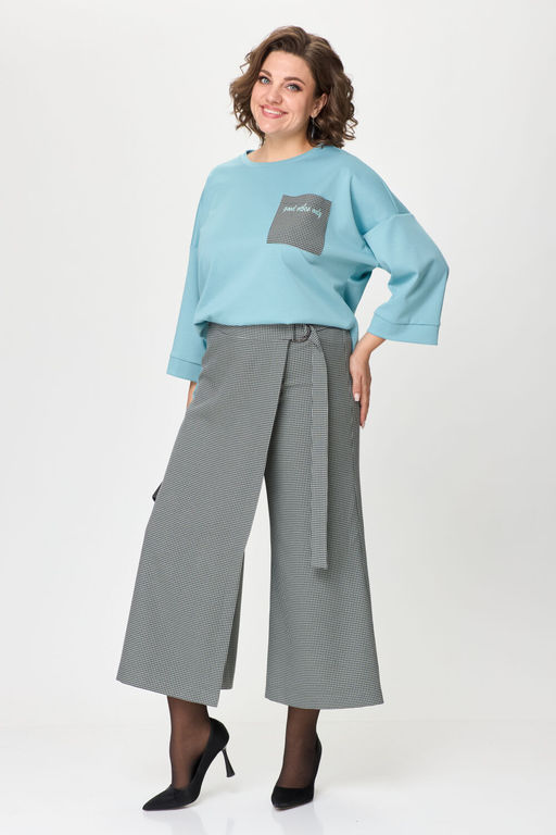 Костюм Michel Chic 1362/1 голубой, клетка  фото 8