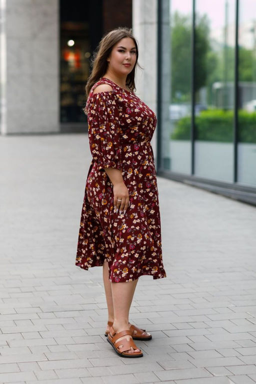 Платье Luxury Moda 1413 бордовый