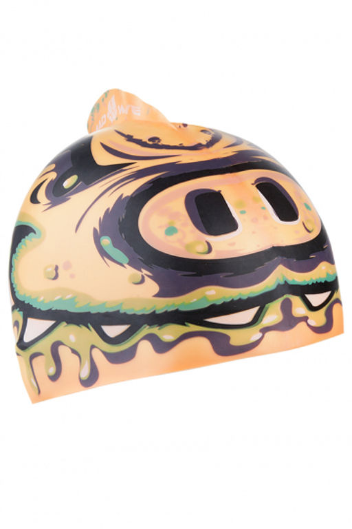 Детская шапочка Silicone Printed Junior with fin PIG, Stroke trainer - Mad wave фото 2