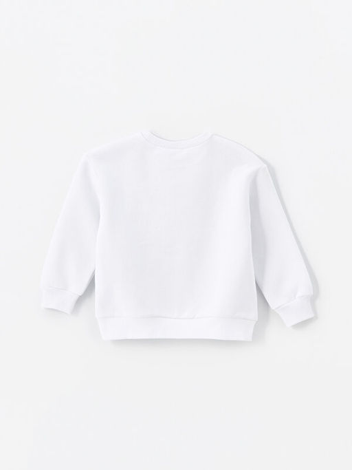 Bisiklet Yaka Bask?l? Uzun Kollu K?z ?ocuk Sweatshirt - Waikiki фото 2