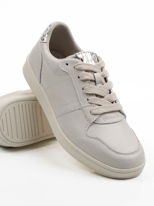 03-A1019-2 LT. BEIGE Полуботинки спортивные женские (натуральная кожа)