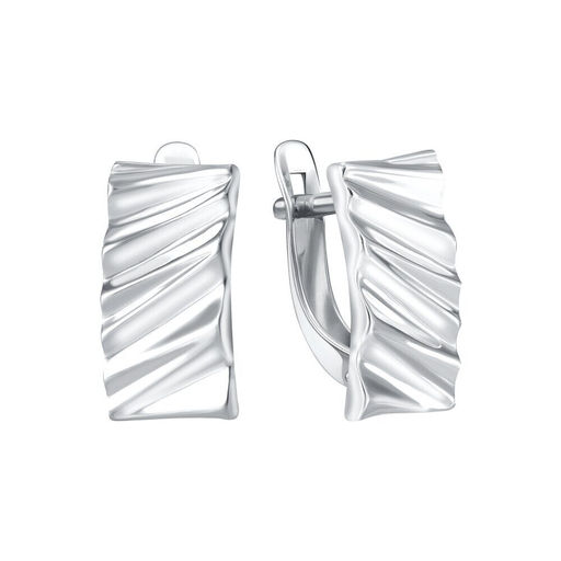 Серьги из серебра без вставки, Л-27626