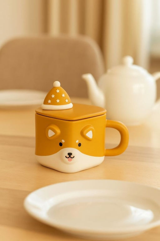 Кружка Cubic animal, corgi, orange (350 ml)