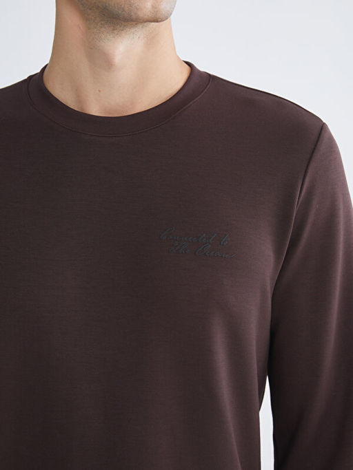 Bisiklet Yaka Erkek Sweatshirt