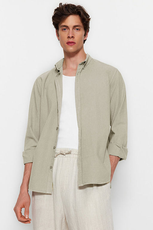 Bej Unisex Regular Fit %100 Pamuklu Keten G_r_n_ml_ G_mlek TMNSS23GO00099