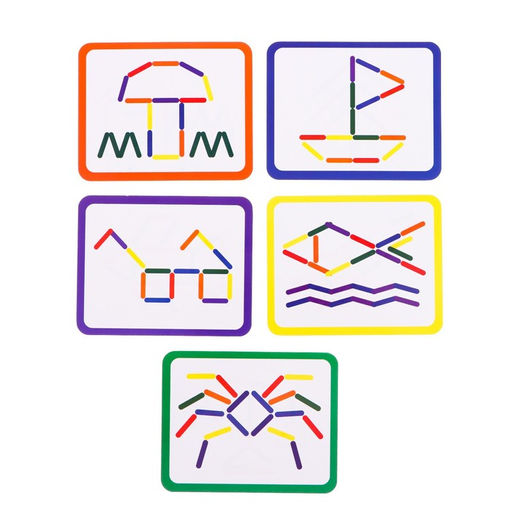 Игровой набор с палочками Собери фигурку, по методике Монтессори - Iq-zabiaka фото 9