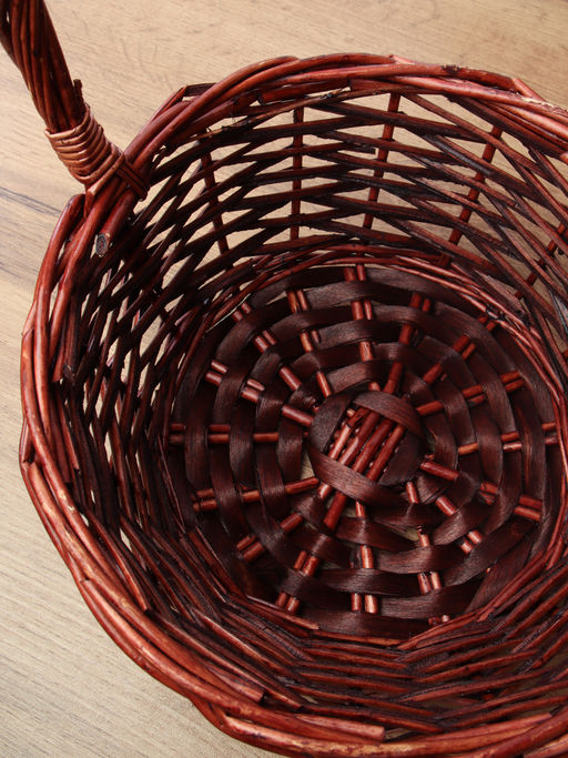 Корзина плетеная 3 штуки темно коричневые 33х12/27х10/22х9 см / S/3 22-42-B /уп 28/круглая - ГалеонТрейд фото 11