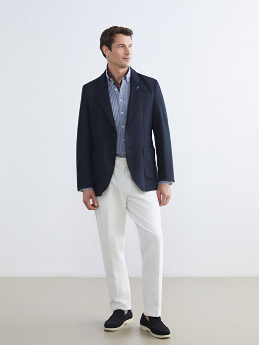 Standart Kal?p Erkek Blazer Ceket