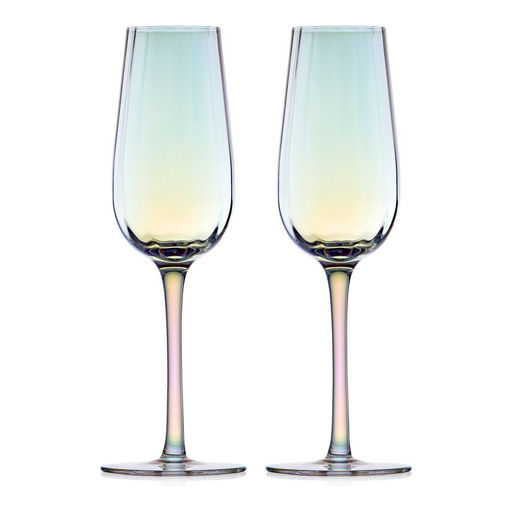 Набор бокалов для шампанского Walmer Sunset перламутр, 2 шт, 0.25 л, цвет перламутр  фото 2