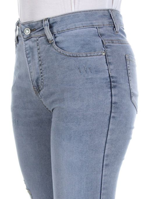 8013 BLUE Джинсы женские ADORNSKY (65% хлопок, 35% полиэстер)
