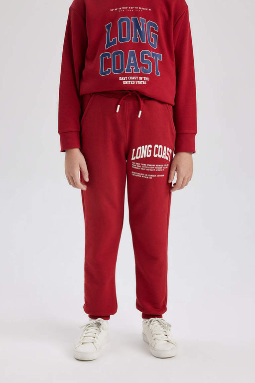 Спортивные штаны с принтом для мальчиков - Defacto фото 4