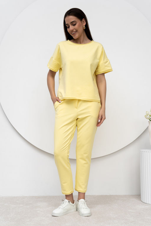 футболка из лёгкого хлопкового футера - Solo mio фото 3