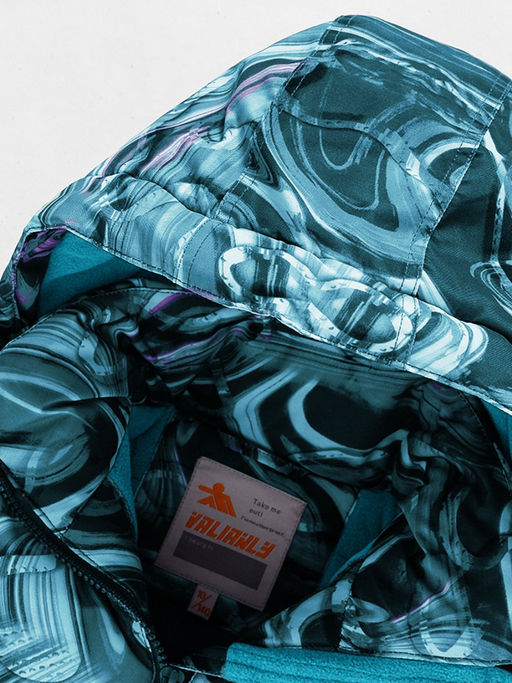 Горнолыжный костюм Valianly подростковый для девочки бирюзового цвета 9230Br  фото 7