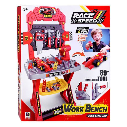 Набор инструментов "Механик" ( цвет красный) в коробке