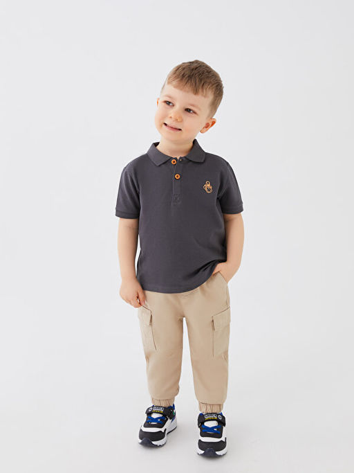 Beli Lastikli Basic Erkek Bebek Pantolon - Waikiki фото 2
