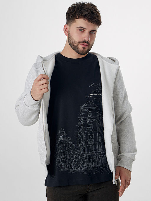 Футболка мужская черная с надписью - Mark formelle фото 6