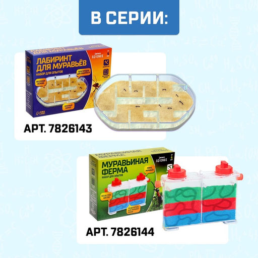 Набор для опытов Муравьиная ферма - Эврики фото 17