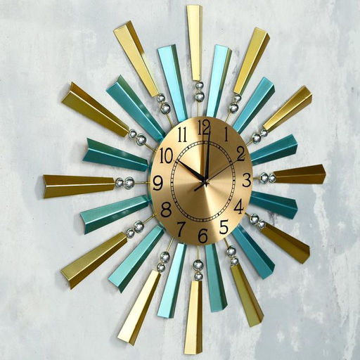 Часы настенные интерьерные «Лютин», серия: Ажур, дискретный ход, d=60 см, циферблат d=22 см, от батарейки 1хАА