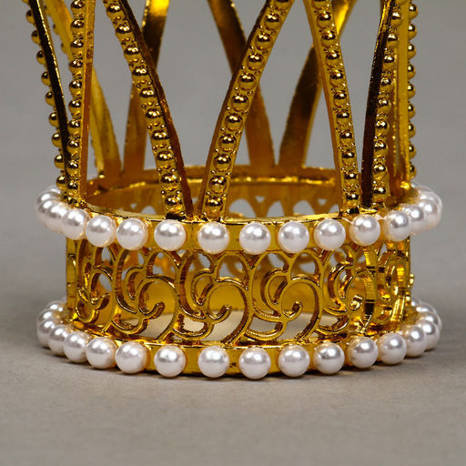 Украшение для торта Корона принцессы, цвет золото - Страна карнавалия фото 2