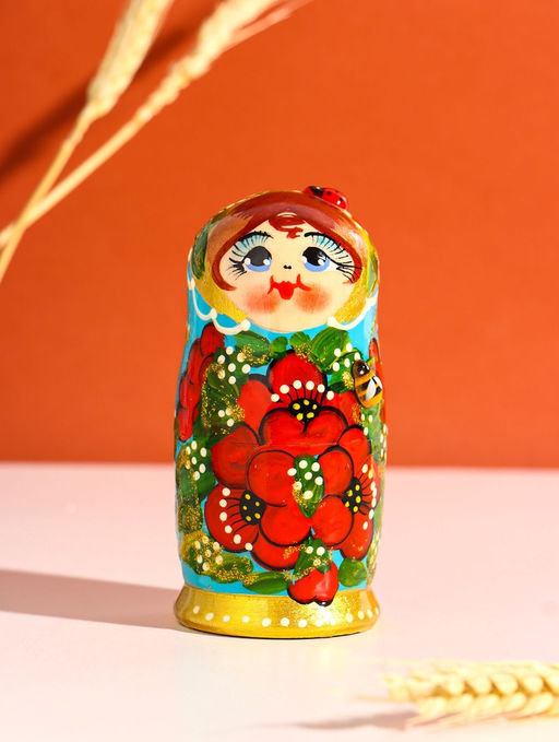 Матрёшка дерево «Любава», 5-ти кукольная, 11 см, ручная работа, МИКС