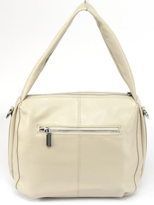 Сумка женская натуральная кожа GU 2033-6615, 1отд+карм/перег, плечевой ремень, св. бежевый SALE 259867 - Adelia фото 2