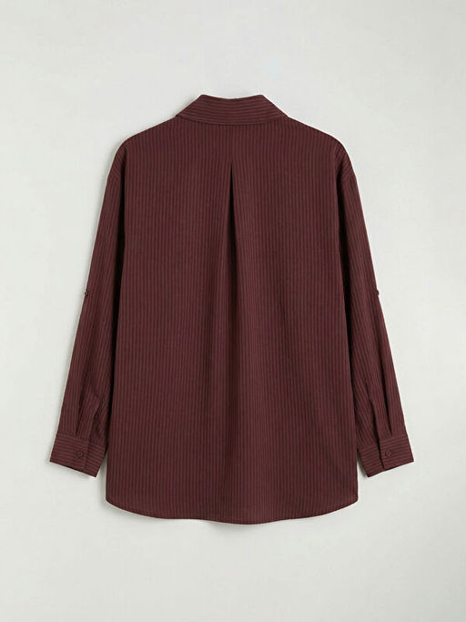 ?izgili Modal Kar???ml? Kad?n G?mlek