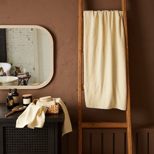 Полотенце махровое Экономь и Я 70*140 см, цв. молочный, 100% хлопок, 320 гр/м2  фото 8