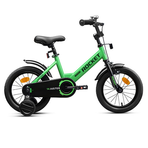 Велосипед 14" Rocket Juster, цвет зеленый