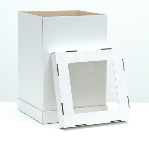 Цена за 5 шт. Коробка под торт, 30 х 30 х 45 см - UPAK LAND фото 4