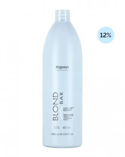 Кремообразная окислительная эмульсия Blond Cremoxon с экстрактом Жемчуга Blond Bar 12%, 1000мл - Kapous professional фото 2