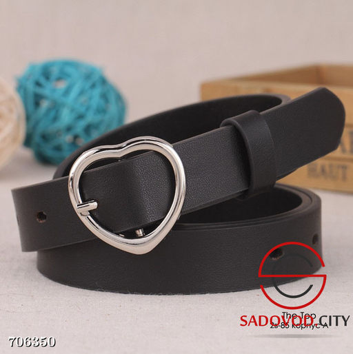 Ремень с пряжкой сердечко