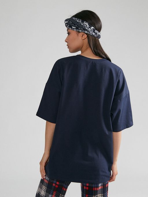 Повязка на голову PGT-01-6 Олени сине-белые - Tantino фото 4