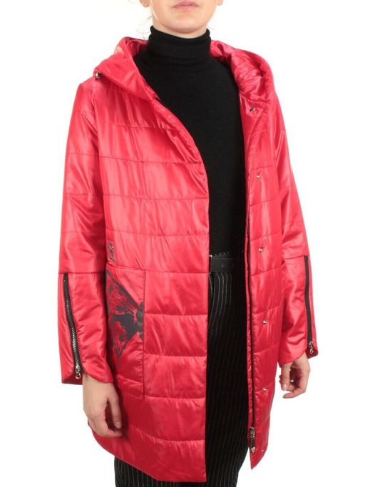 ZW-2181-C RED Куртка демисезонная женская BLACK LEOPARD (100 гр.синтепона) - Fashion фото 8