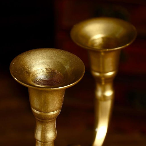 Подсвечник «Асгард», на 3 свечи, 28×10×34 см, алюминий