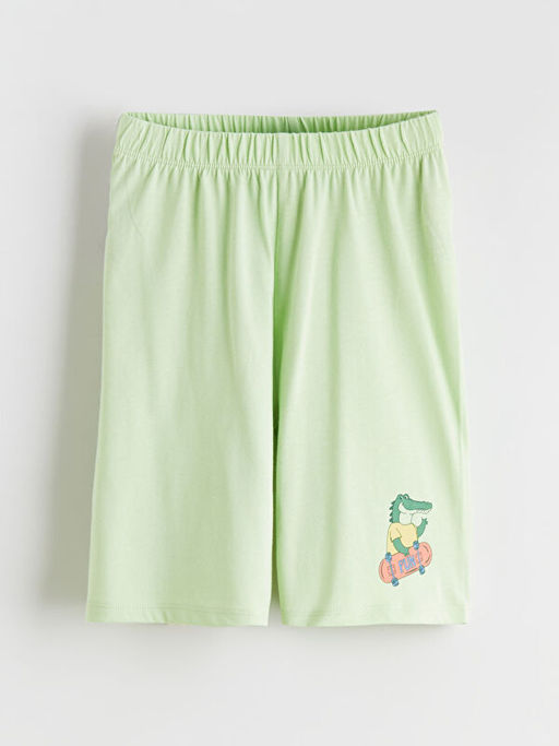 Bask?l? Erkek ?ocuk Pijama ?ort 2li