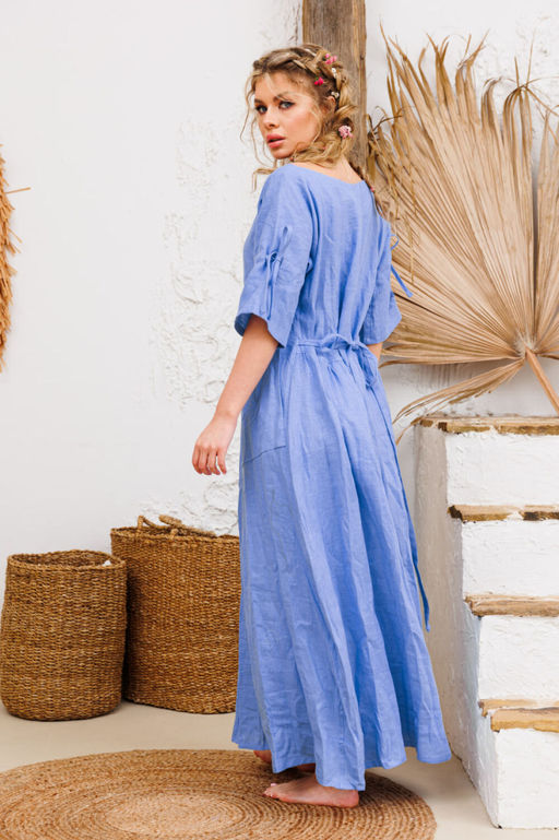 Платье AMORI 9731 голубой  фото 5