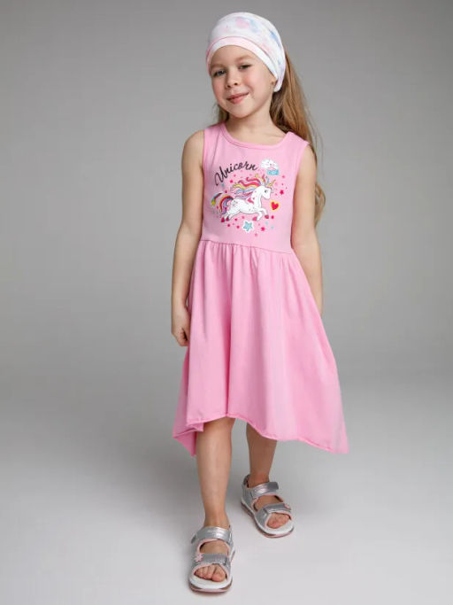 PlayToday / Платье трикотажное для девочек  фото 2