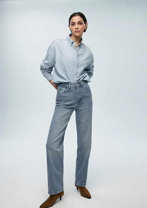 Sky Classic Denim Ac?k Mavi Jean Pantolon