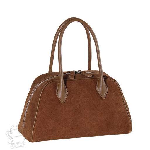 Сумка женская кожаная 88018AA brown Polina&Eiterou в Новосибирске