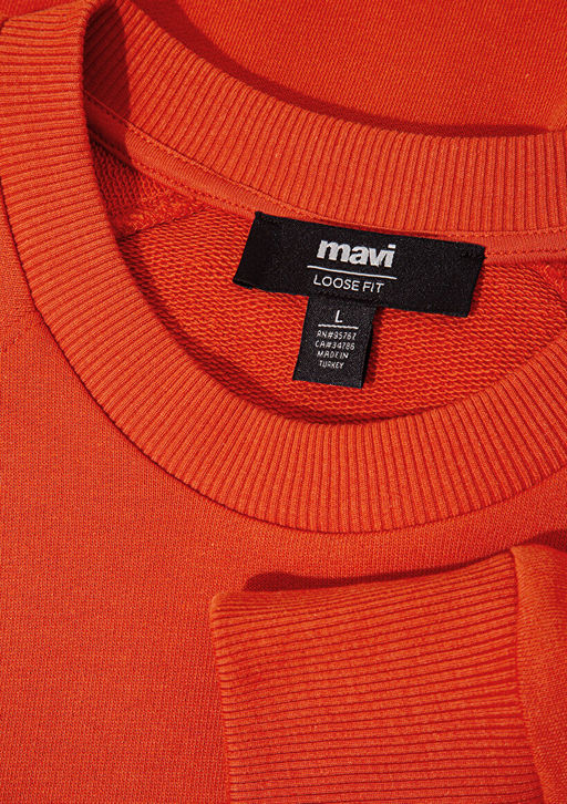 Mavi Logo Bask?l? Turuncu Sweatshirt  фото 8
