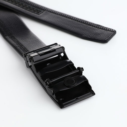 Ремень мужской, ширина 3.5 см, пряжка автомат, чёрный